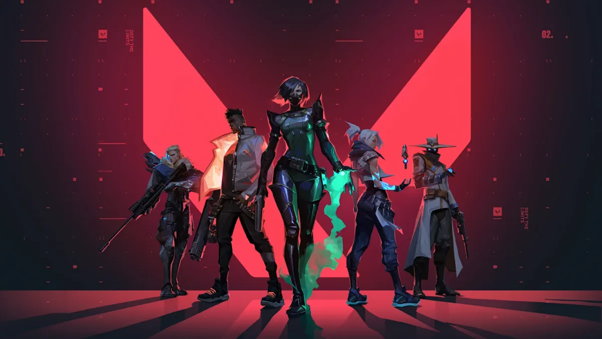 Valorant team strategizing agent composition before competitive match